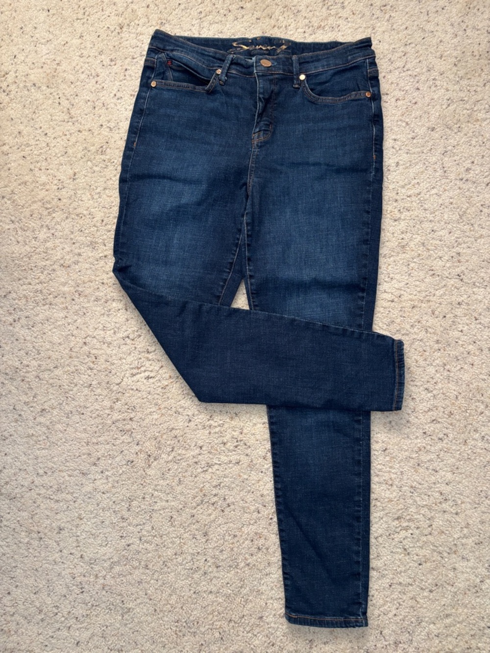 Seven Dark Blue Skinny Jeans